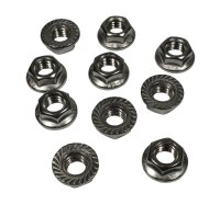 10x FLANSCHMUTTER >> M8 x 1,25