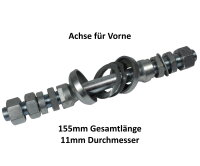 ACHSE VORNE 155MM / 11MM >> FÜR PUCH MAXI S /...