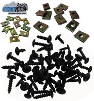 VERKLEIDUNGSSCHRAUBEN SET 70 TLG. - SCHWARZ >> M4 / M5