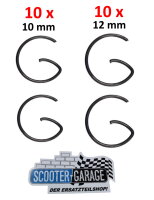 10x 2 KOLBENCLIP SETS 10MM + 12MM >> G-CLIP