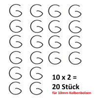 10x 2 KOLBENCLIP SETS 10MM + 12MM >> G-CLIP