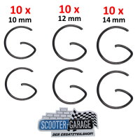 10x 2 KOLBENCLIP SETS 10MM + 12MM + 14MM >> G-CLIP
