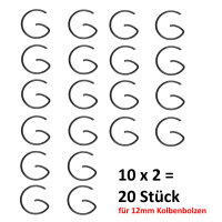 10x 2 KOLBENCLIP SETS 10MM + 12MM + 14MM >> G-CLIP